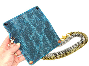 Anvil 5G Long Wallet - Antiqued Turquoise Elephant