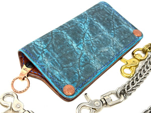 Anvil 5G Long Wallet - Antiqued Turquoise Elephant