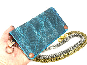 Anvil 5G Long Wallet - Antiqued Turquoise Elephant