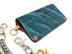 Anvil 5G Long Wallet - Antiqued Turquoise Elephant
