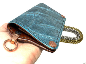 Anvil 5G Long Wallet - Antiqued Turquoise Elephant