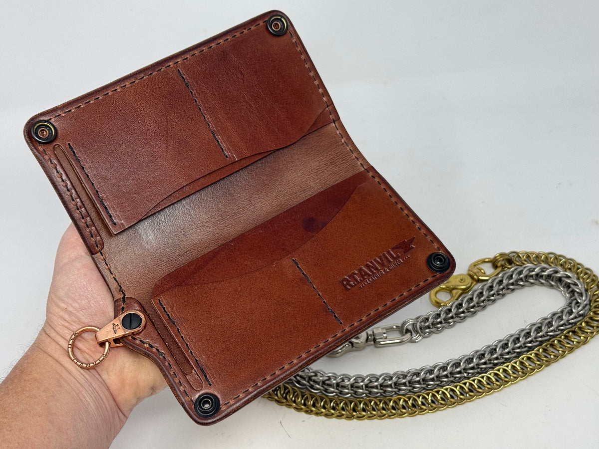 Anvil 5G Long Wallet - Antiqued Turquoise Elephant