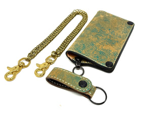 Anvil 5G Long Wallet - “Fallout Teal” Lambskin