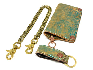 Anvil 5G Long Wallet - “Fallout Teal” Lambskin