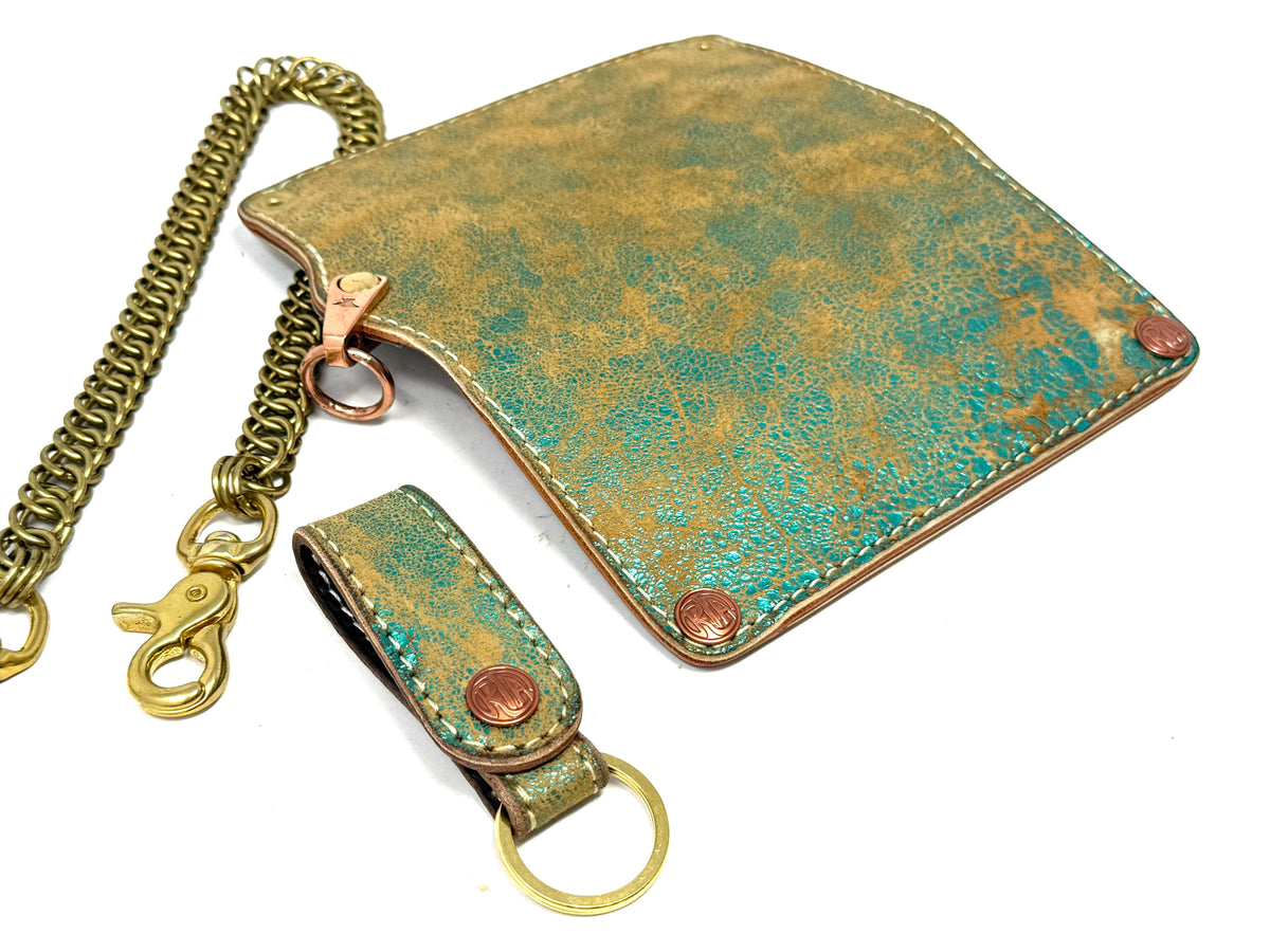 Anvil 5G Long Wallet - “Fallout Teal” Lambskin