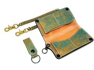 Anvil 5G Long Wallet - “Fallout Teal” Lambskin