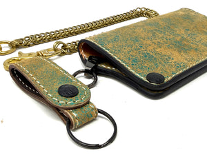 Anvil 5G Long Wallet - “Fallout Teal” Lambskin