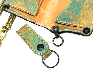Anvil 5G Long Wallet - “Fallout Teal” Lambskin
