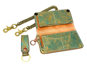 Anvil 5G Long Wallet - “Fallout Teal” Lambskin