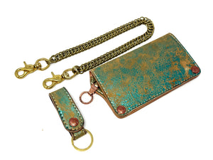 Anvil 5G Long Wallet - “Fallout Teal” Lambskin
