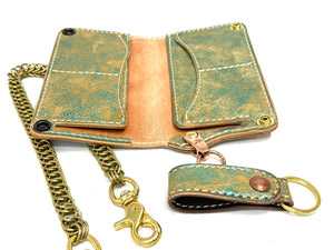 Anvil 5G Long Wallet - “Fallout Teal” Lambskin