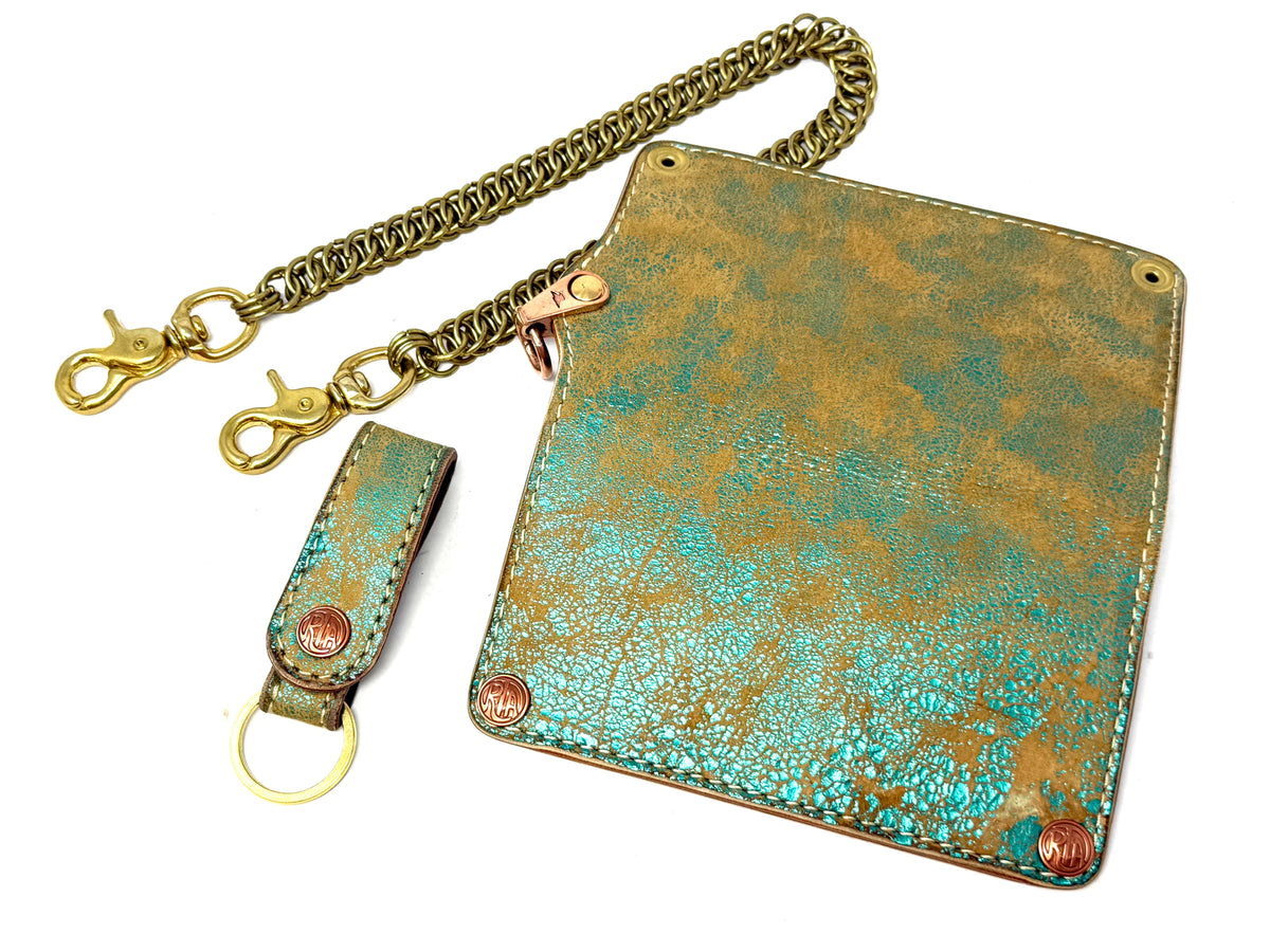 Anvil 5G Long Wallet - “Fallout Teal” Lambskin
