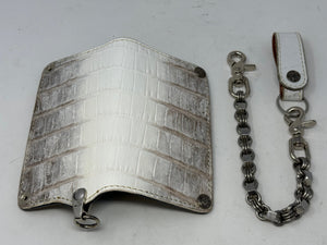 Anvil 5G Long Wallet - Himalayan Croc & Chain & Loop - Anvil Customs