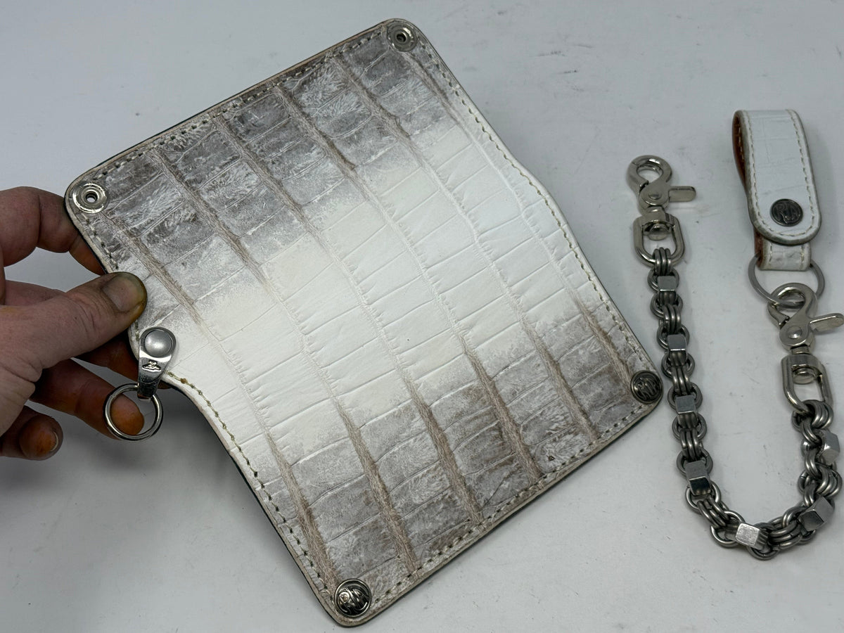 Anvil 5G Long Wallet - Himalayan Croc &amp; Chain &amp; Loop - Anvil Customs