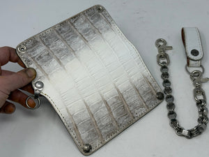 Anvil 5G Long Wallet - Himalayan Croc & Chain & Loop - Anvil Customs