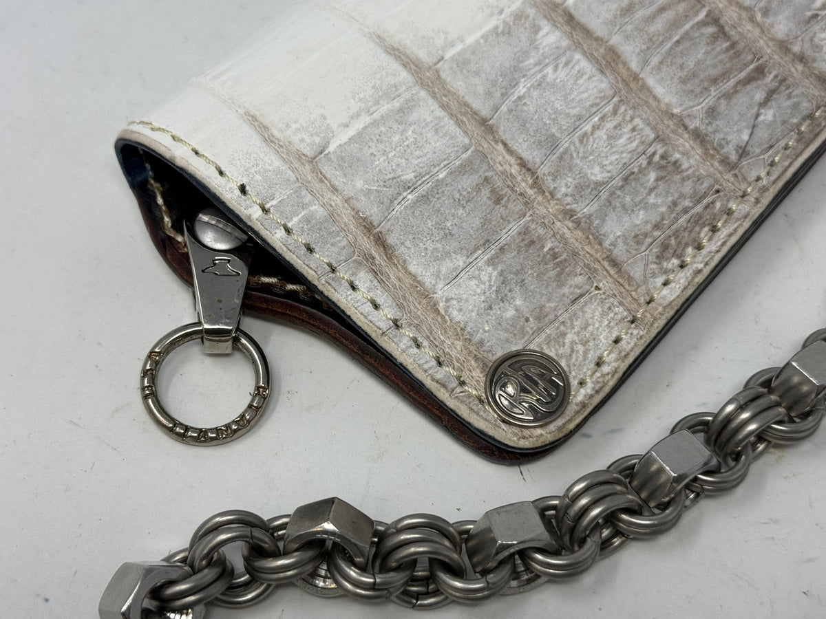 Anvil 5G Long Wallet - Himalayan Croc &amp; Chain &amp; Loop - Anvil Customs