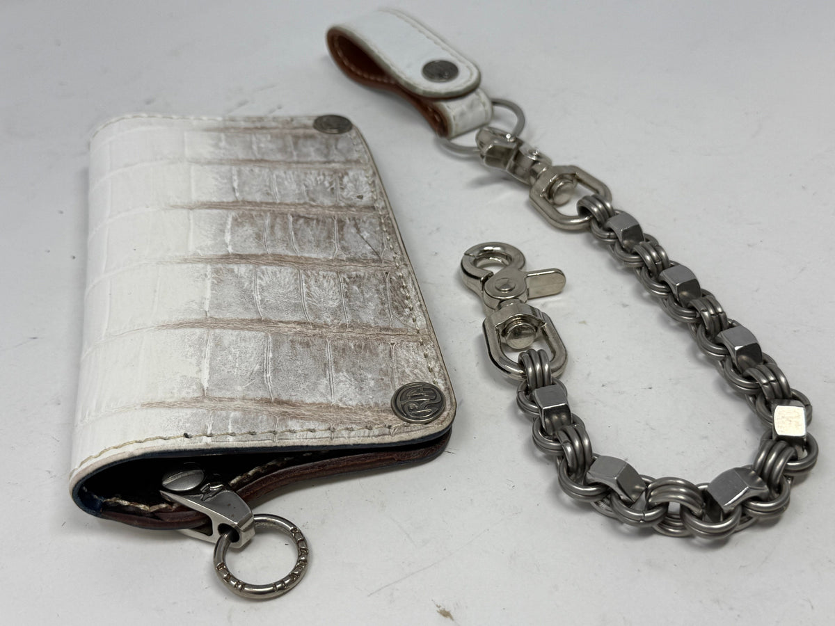 Anvil 5G Long Wallet - Himalayan Croc &amp; Chain &amp; Loop - Anvil Customs