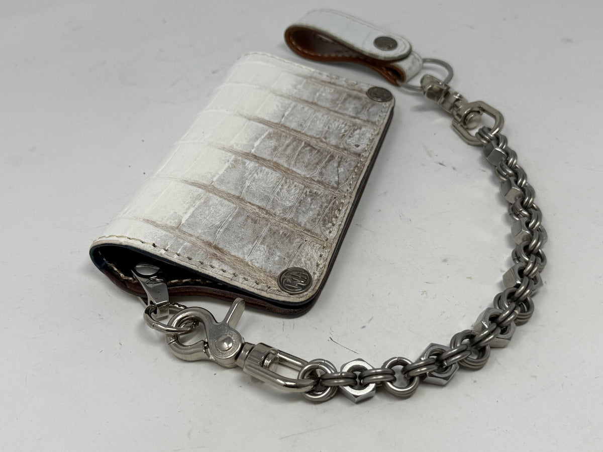 Anvil 5G Long Wallet - Himalayan Croc &amp; Chain &amp; Loop - Anvil Customs