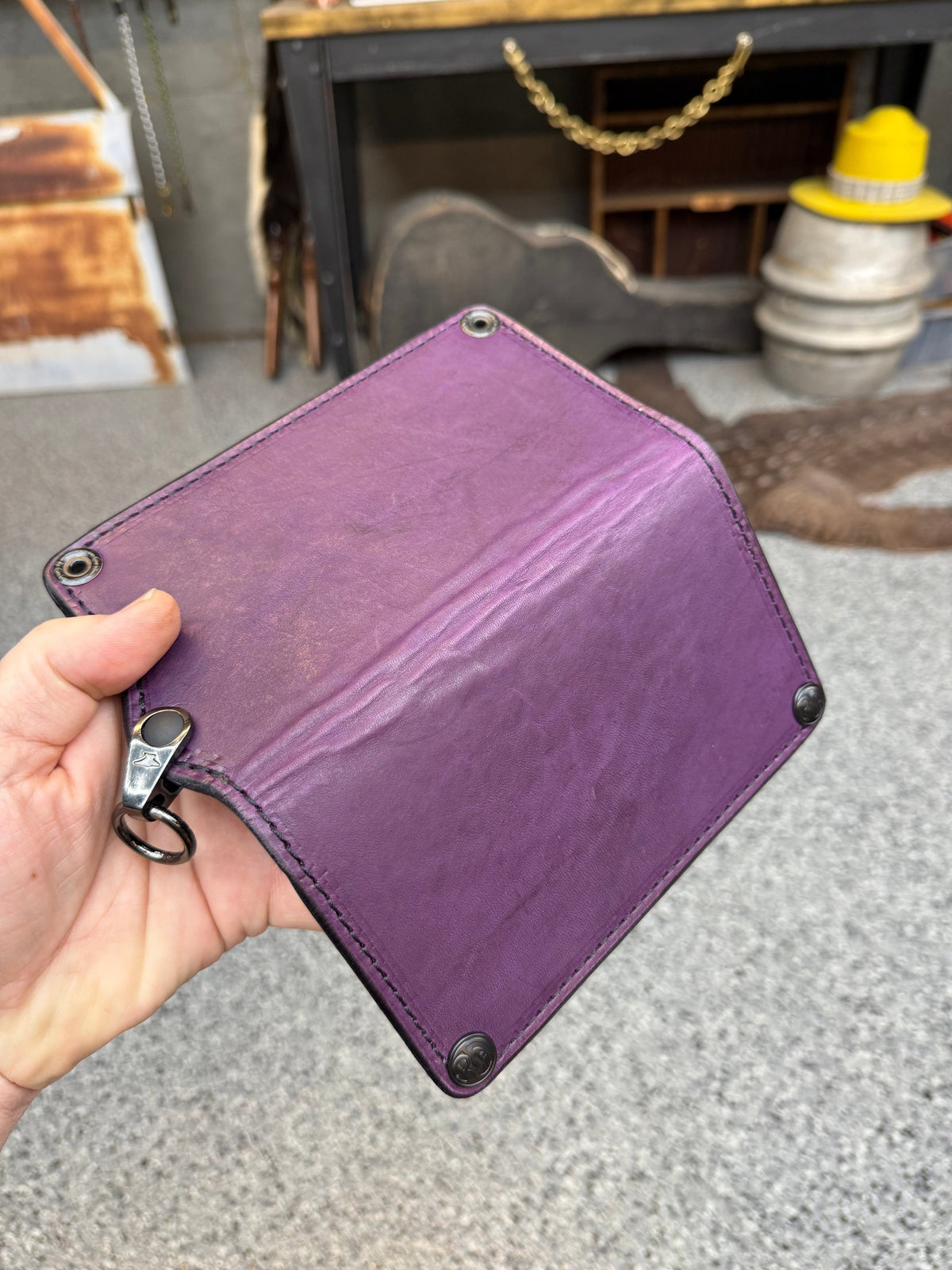 Anvil 5G Long Wallet -  Purple Hermann Oak
