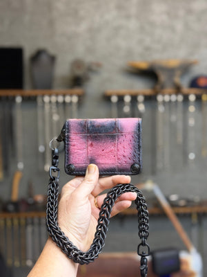 Anvil 5G Mini Long Chain Wallet - “Asphalt Flamingo”