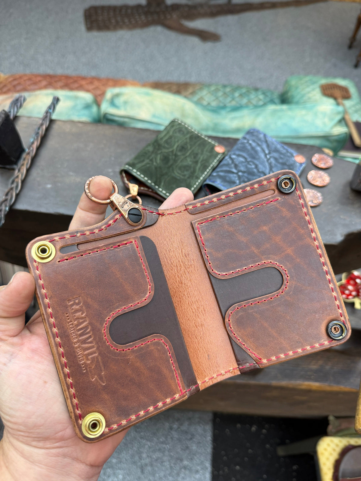 Anvil 5G MINI Long Chain Wallet - Black Elephant