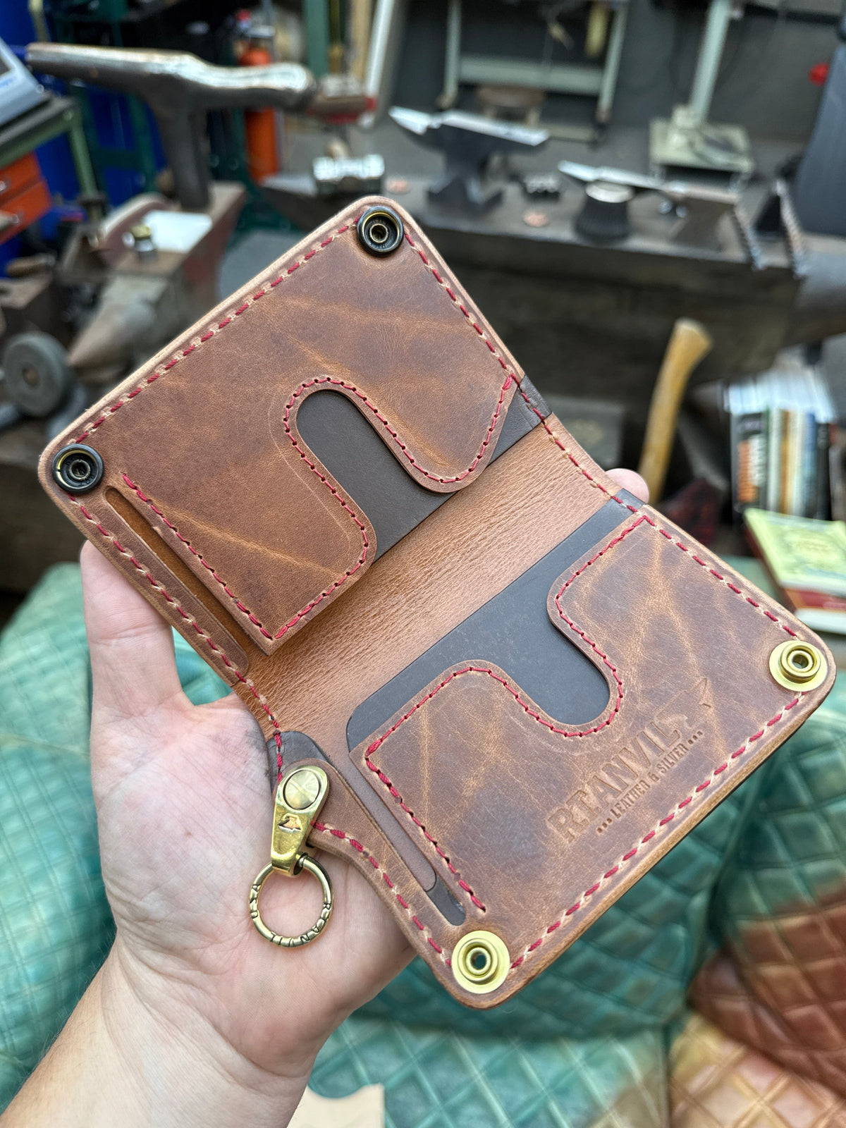 Anvil 5G MINI Long Chain Wallet - Black Elephant