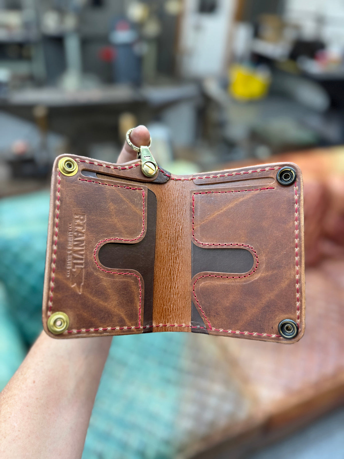 Anvil 5G MINI Long Chain Wallet - Black Elephant