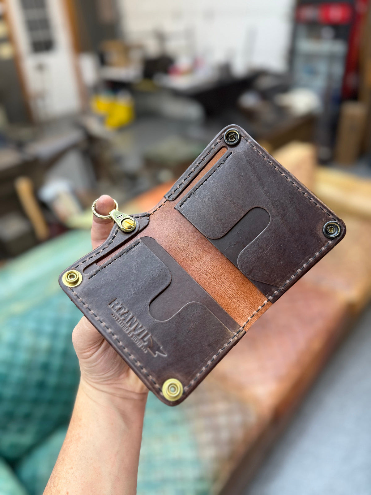 Anvil 5G MINI Long Chain Wallet - Brown Elephant