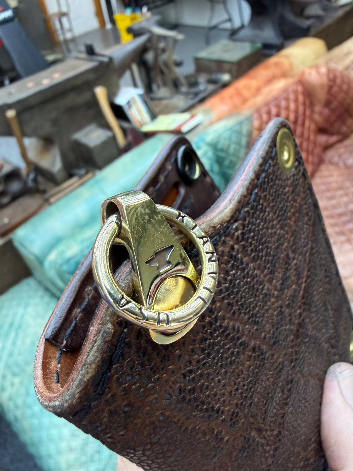 Anvil 5G MINI Long Chain Wallet - Brown Elephant