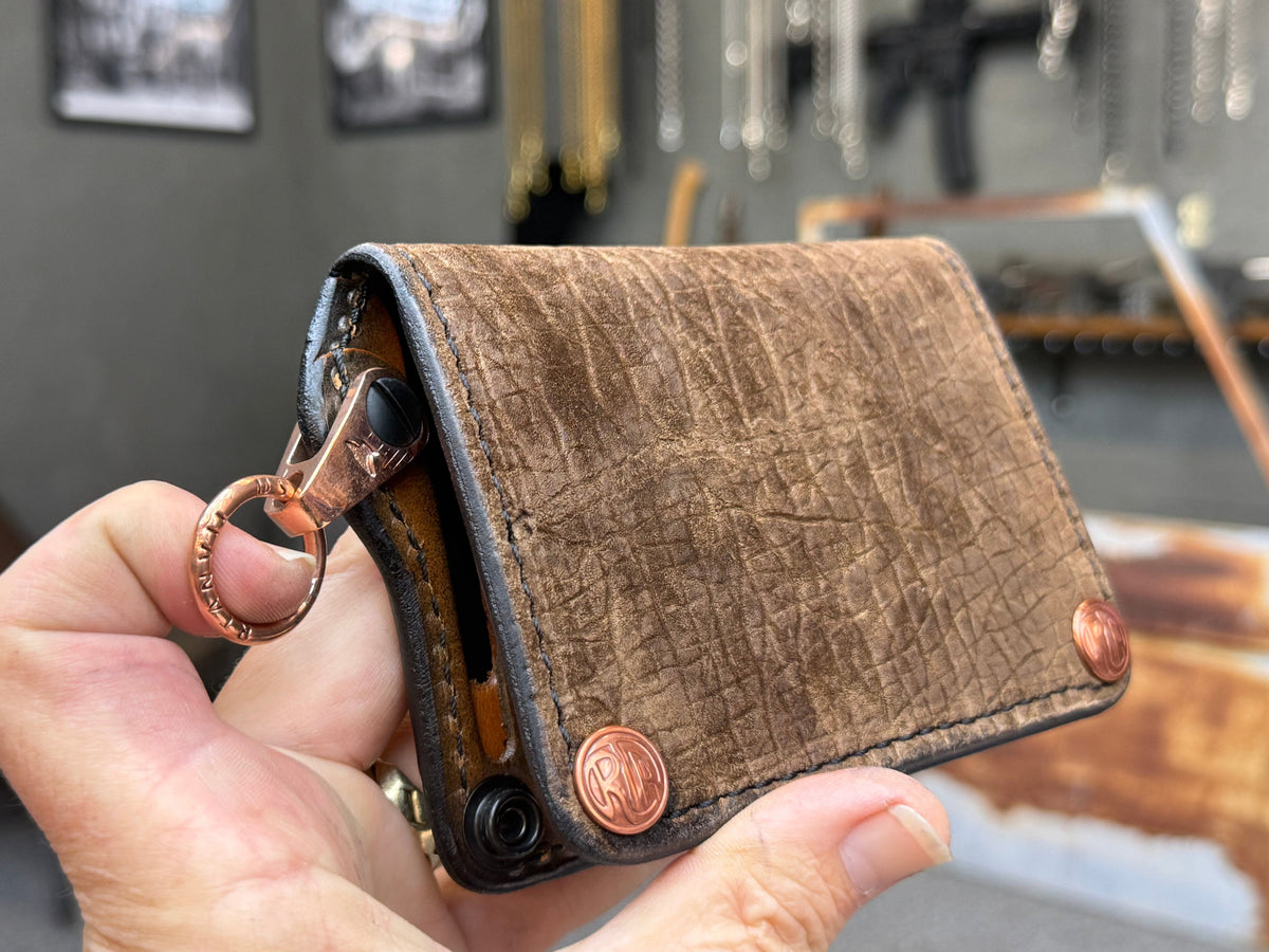 Anvil 5G Mini Long Chain Wallet - Chocolate Hippo