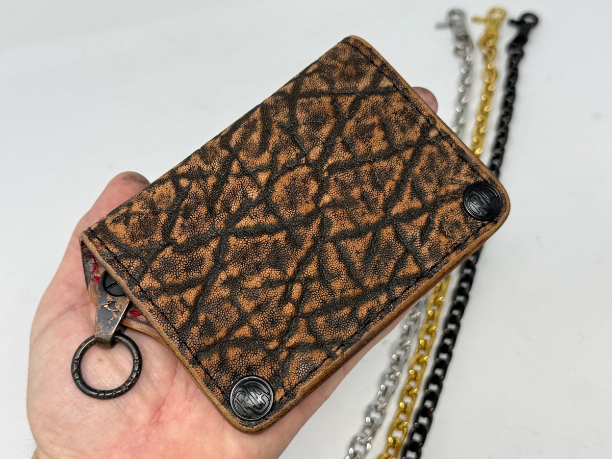 Anvil 5G MINI Long Chain Wallet - Cognac Elephant