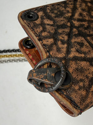 Anvil 5G MINI Long Chain Wallet - Cognac Elephant