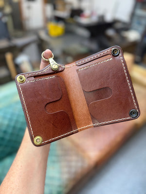 Anvil 5G MINI Long Chain Wallet - Cognac Elephant
