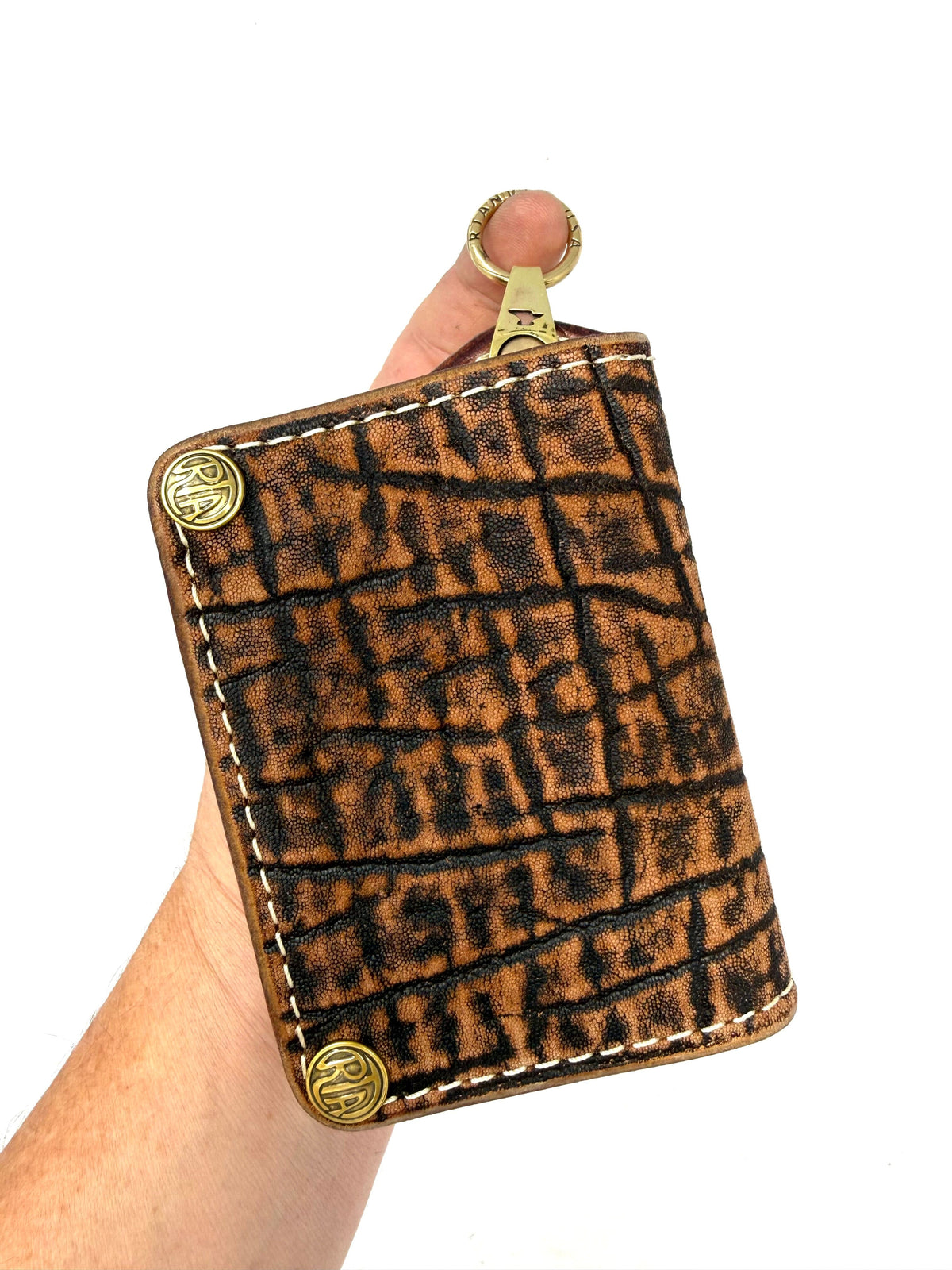 Anvil 5G MINI Long Chain Wallet - Cognac Elephant