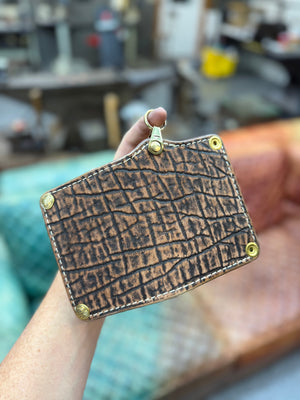 Anvil 5G MINI Long Chain Wallet - Cognac Elephant