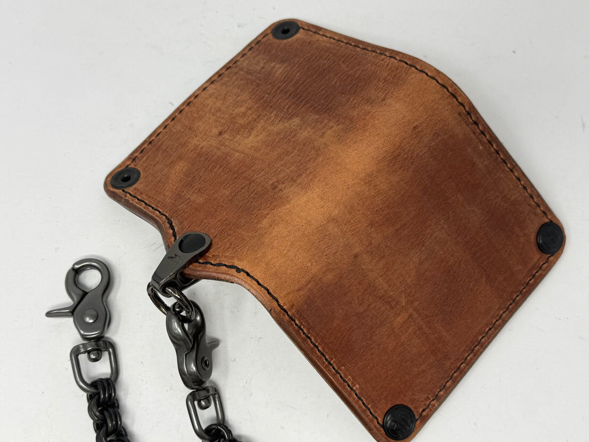 Anvil 5G Mini Long Chain Wallet - Hermann Oak Harness - Anvil Customs