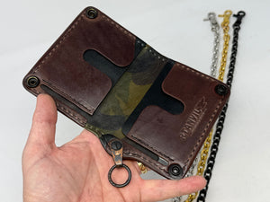 Anvil 5G MINI Long Chain Wallet - Nubuck Green Alligator