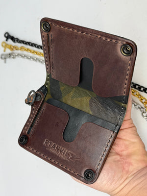 Anvil 5G MINI Long Chain Wallet - Nubuck Green Alligator