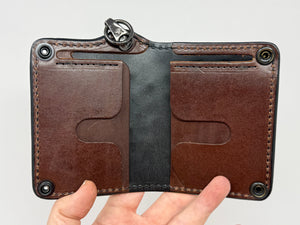 Anvil 5G Mini Long Chain Wallet - Sunburst Ostrich Quill