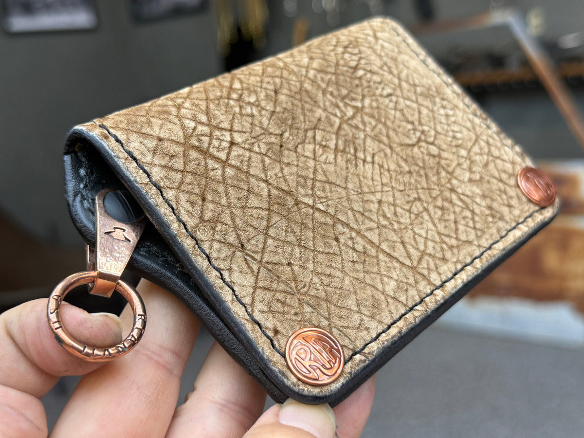Anvil 5G Mini Long Chain Wallet - Tan Hippo