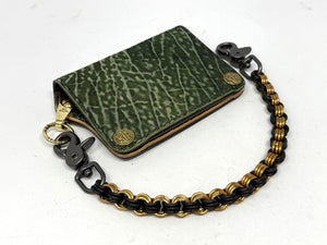 Anvil 5G Mini Long Wallet - Antiqued Green Elephant
