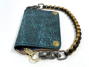Anvil 5G MINI Long Wallet - Antiqued Turquoise Elephant