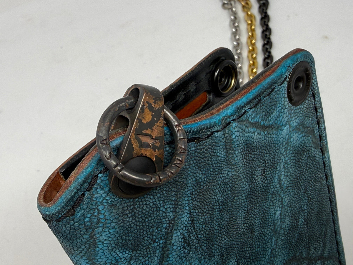 Anvil 5G MINI Long Wallet - Antiqued Turquoise Elephant