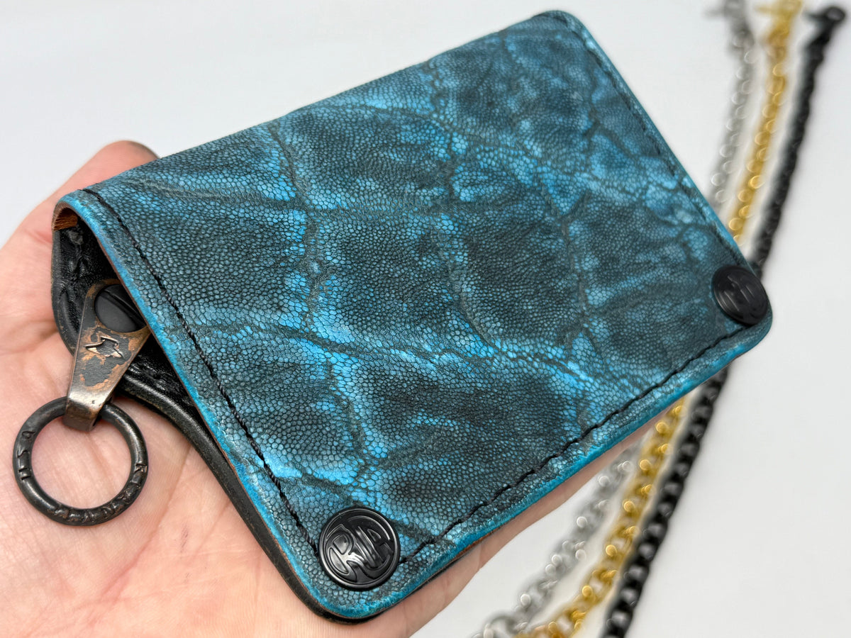 Anvil 5G MINI Long Wallet - Antiqued Turquoise Elephant