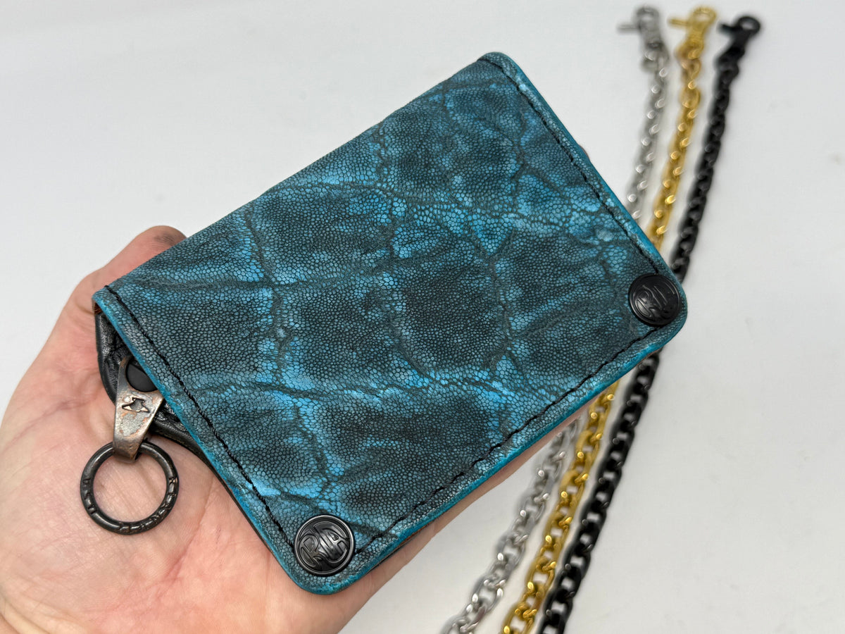 Anvil 5G MINI Long Wallet - Antiqued Turquoise Elephant