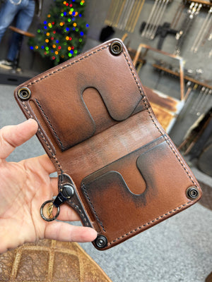 Anvil 5G Mini Long Wallet -  Black Alligator - Anvil Customs