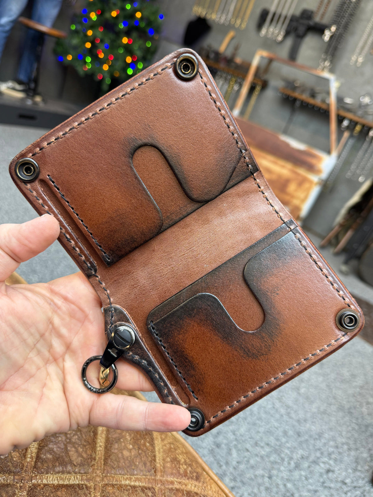 Anvil 5G Mini Long Wallet -  Black Alligator - Anvil Customs