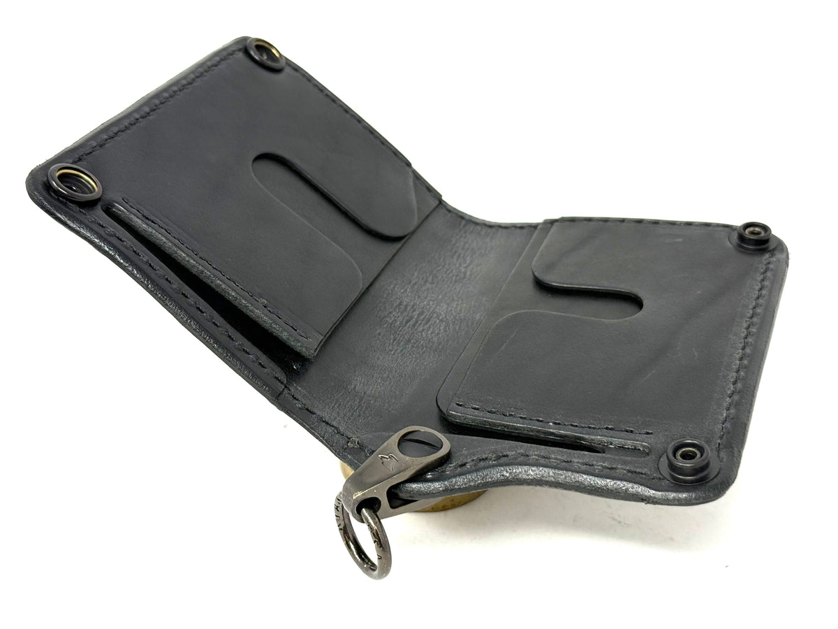 Anvil 5G Mini Long Wallet -  Black/Gold Alligator
