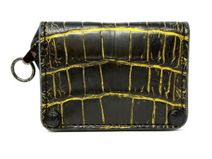 Anvil 5G Mini Long Wallet -  Black/Gold Alligator