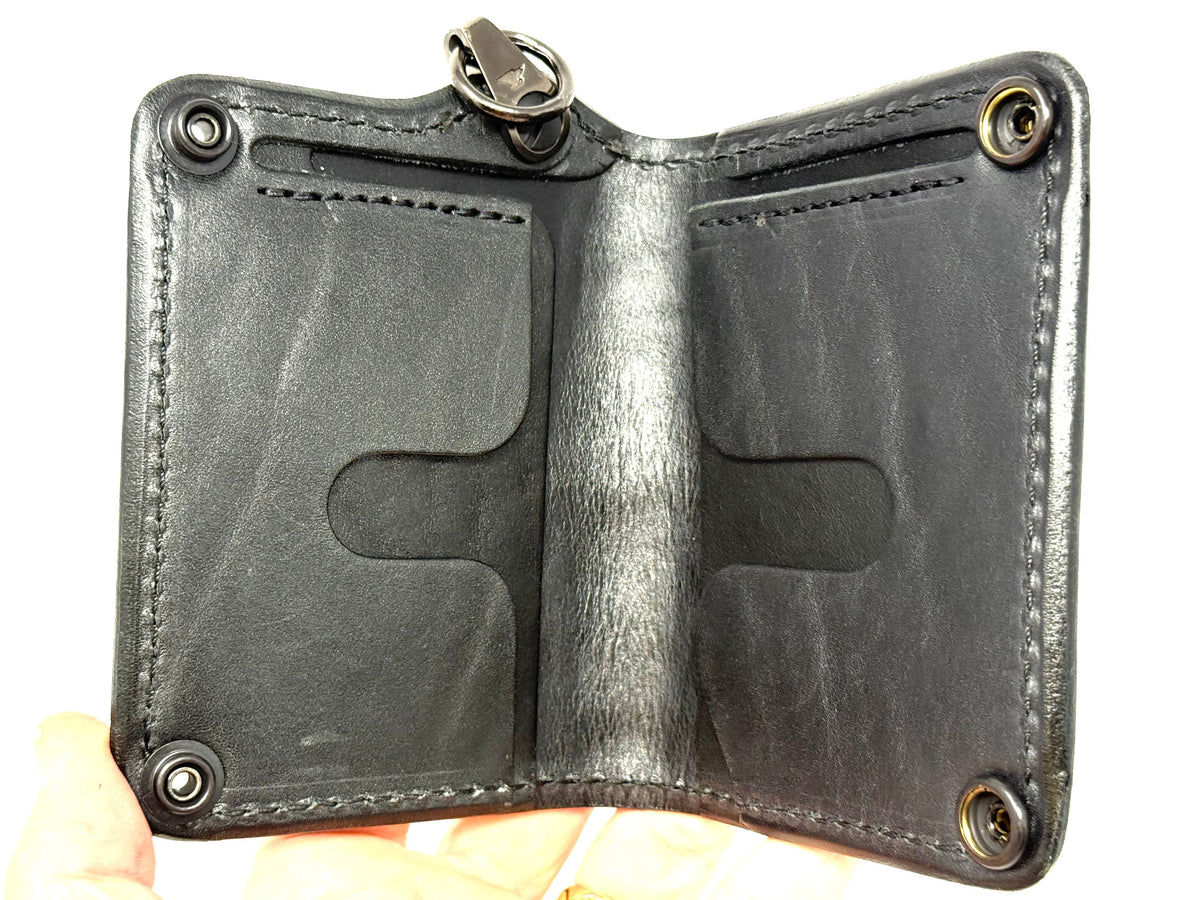Anvil 5G Mini Long Wallet -  Black/Gold Alligator